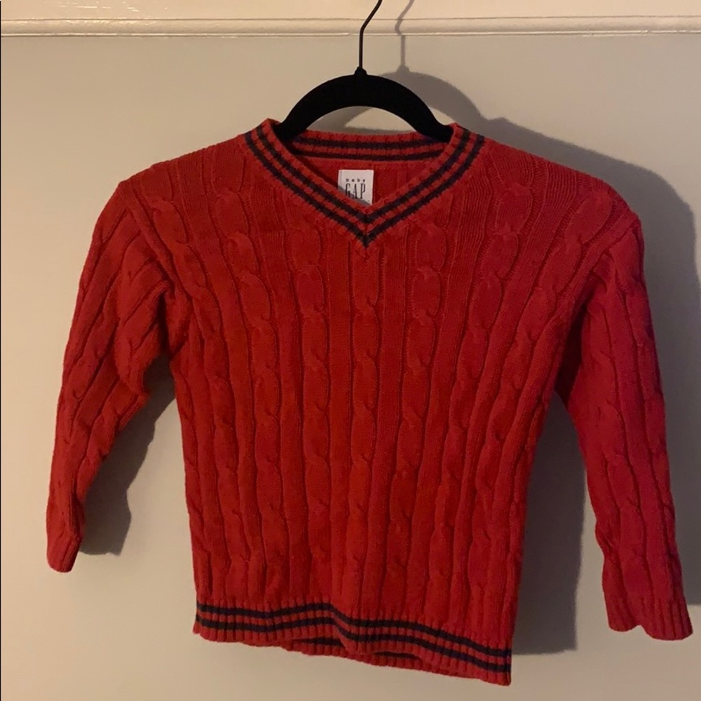 red sweater